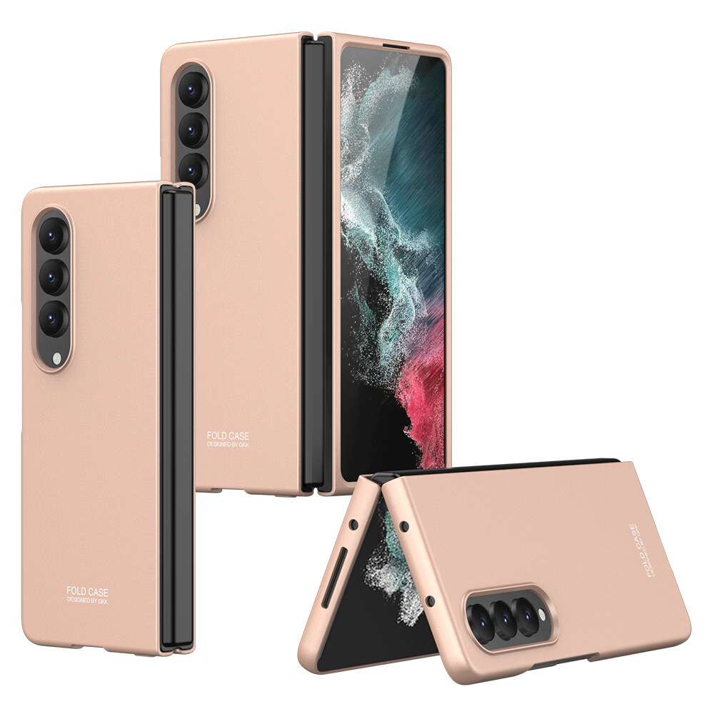 Hontinga Luxury Casing Case For Samsung Galaxy Z Fold 4 Fold4 5G Case Anti-Drop Shell Phone Case Protectable Design Back Casing lens Camera Protector Soft Silicone Edge Full Cover Phone Cases Hard Cas